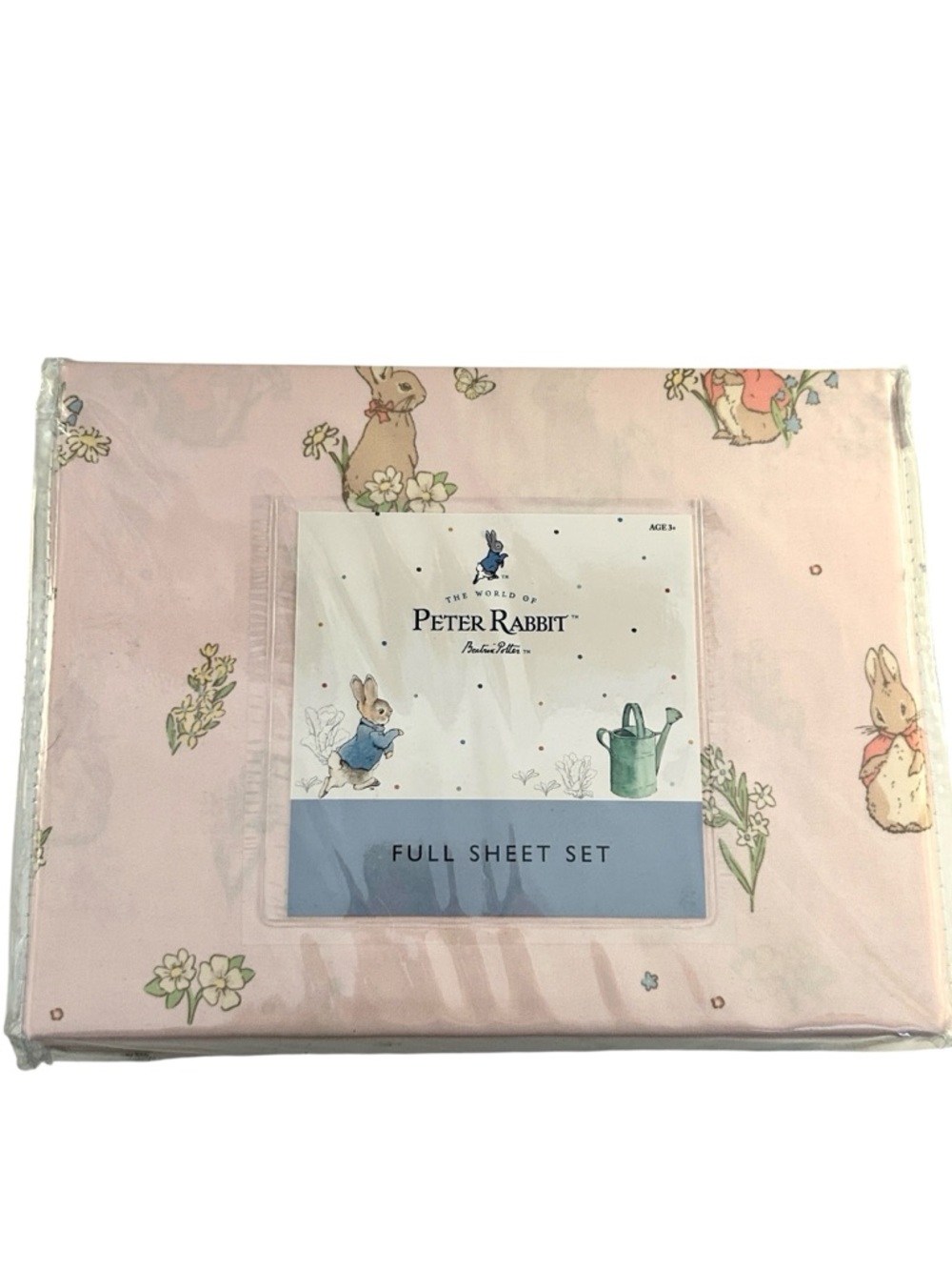 The World of Peter Rabbit Beatrix Potter Classic Kid's Full Sheet Set New!